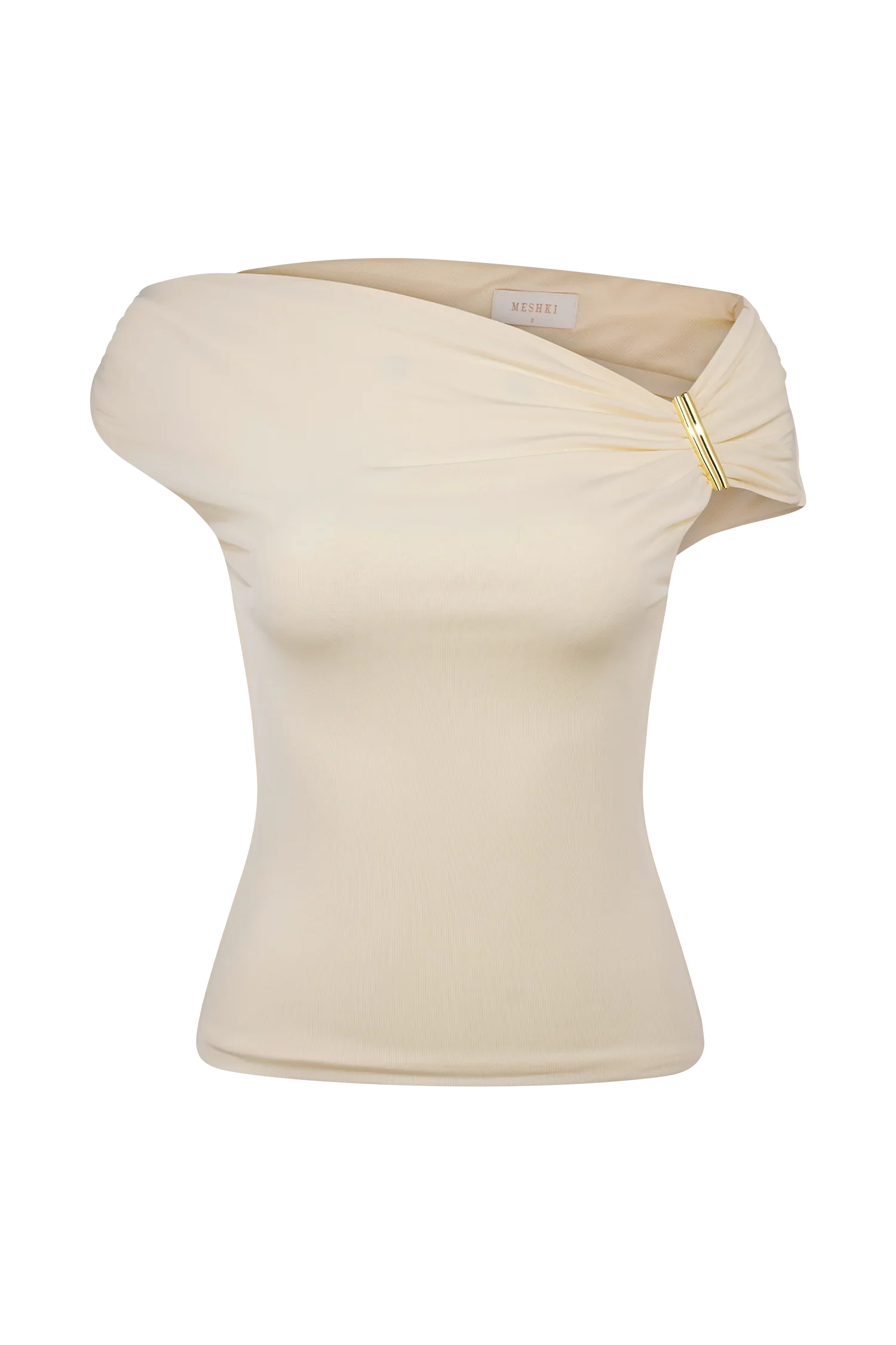 Kinsley Slinky Top With Hardware Ivory