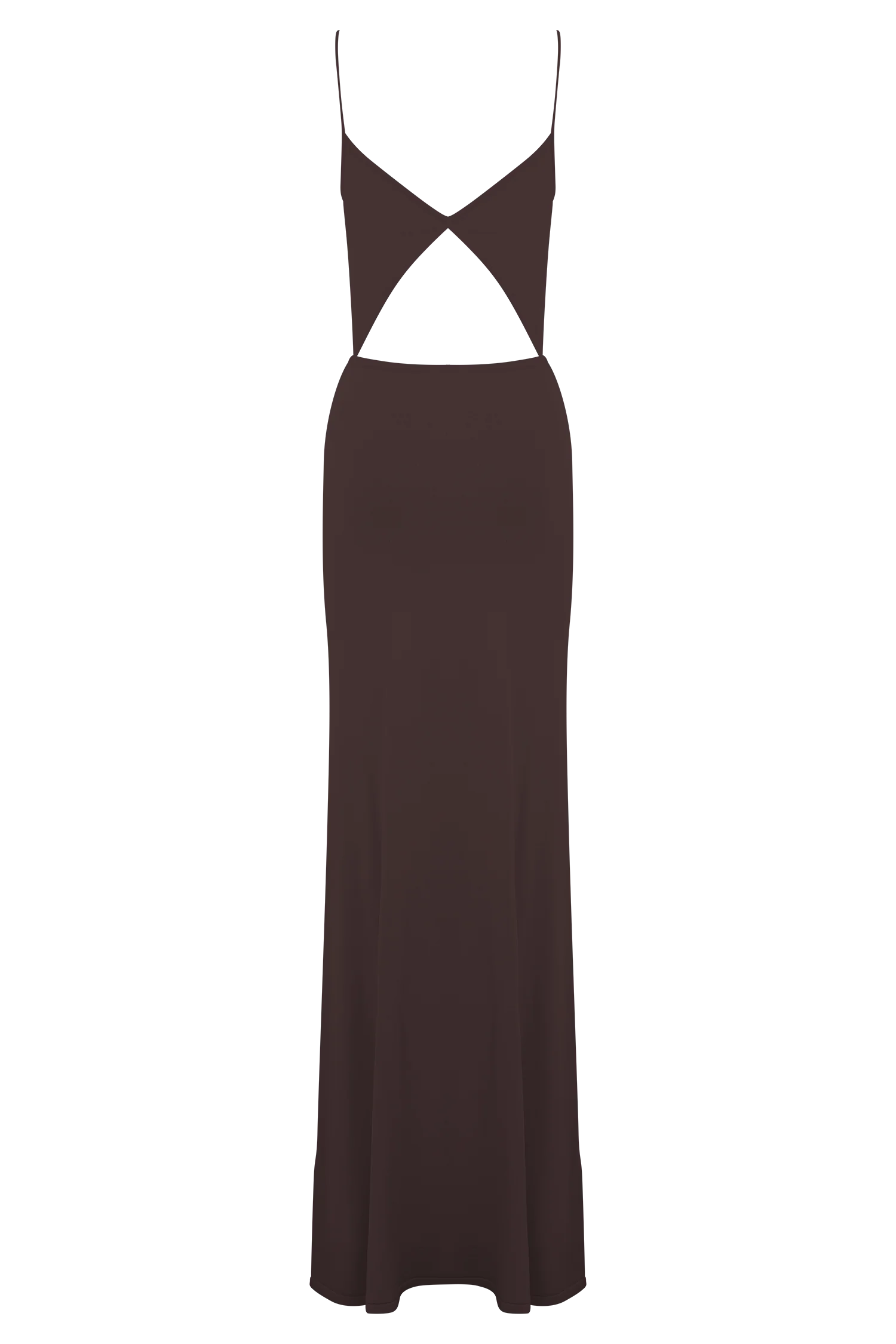 Reama Wrap Over Knit Maxi Dress Chocolate
