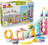 LEGO DUPLO 3 in 1 Creative Ramps with Vehicles 10478 Building Toys for Toddlers Ages 3 Car Toys Develops Fine Motor Skills W Larger Bricks 111 Pieces Gift for Birthdays