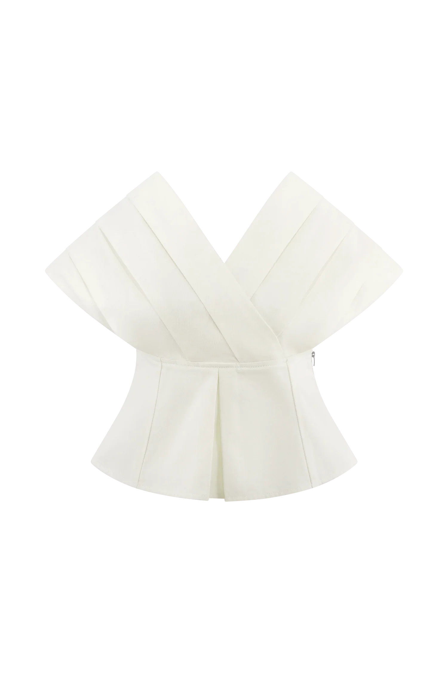 Rayne Off Shoulder Denim Top White