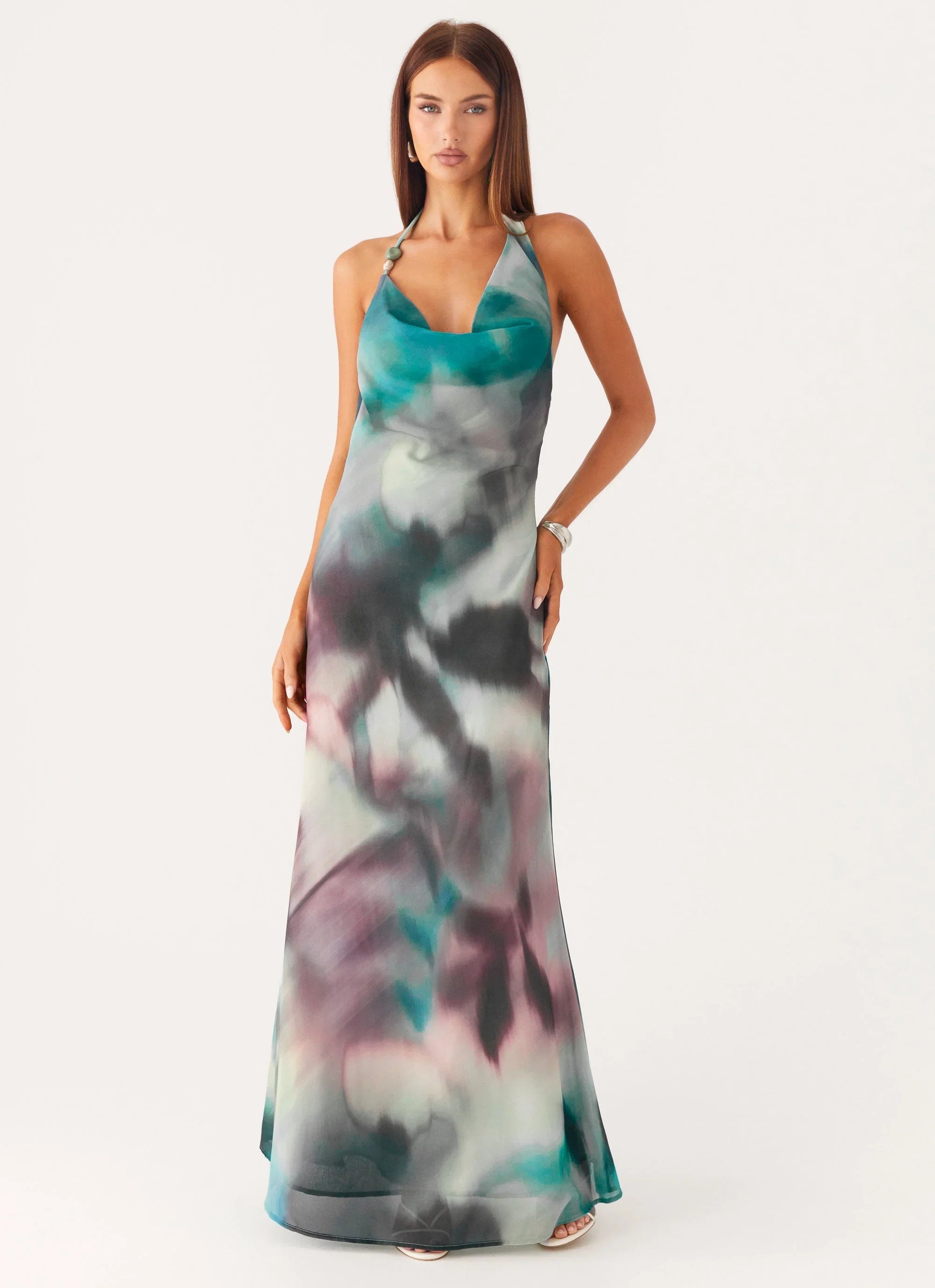 Lost At Sea Maxi Dress Sea Splash