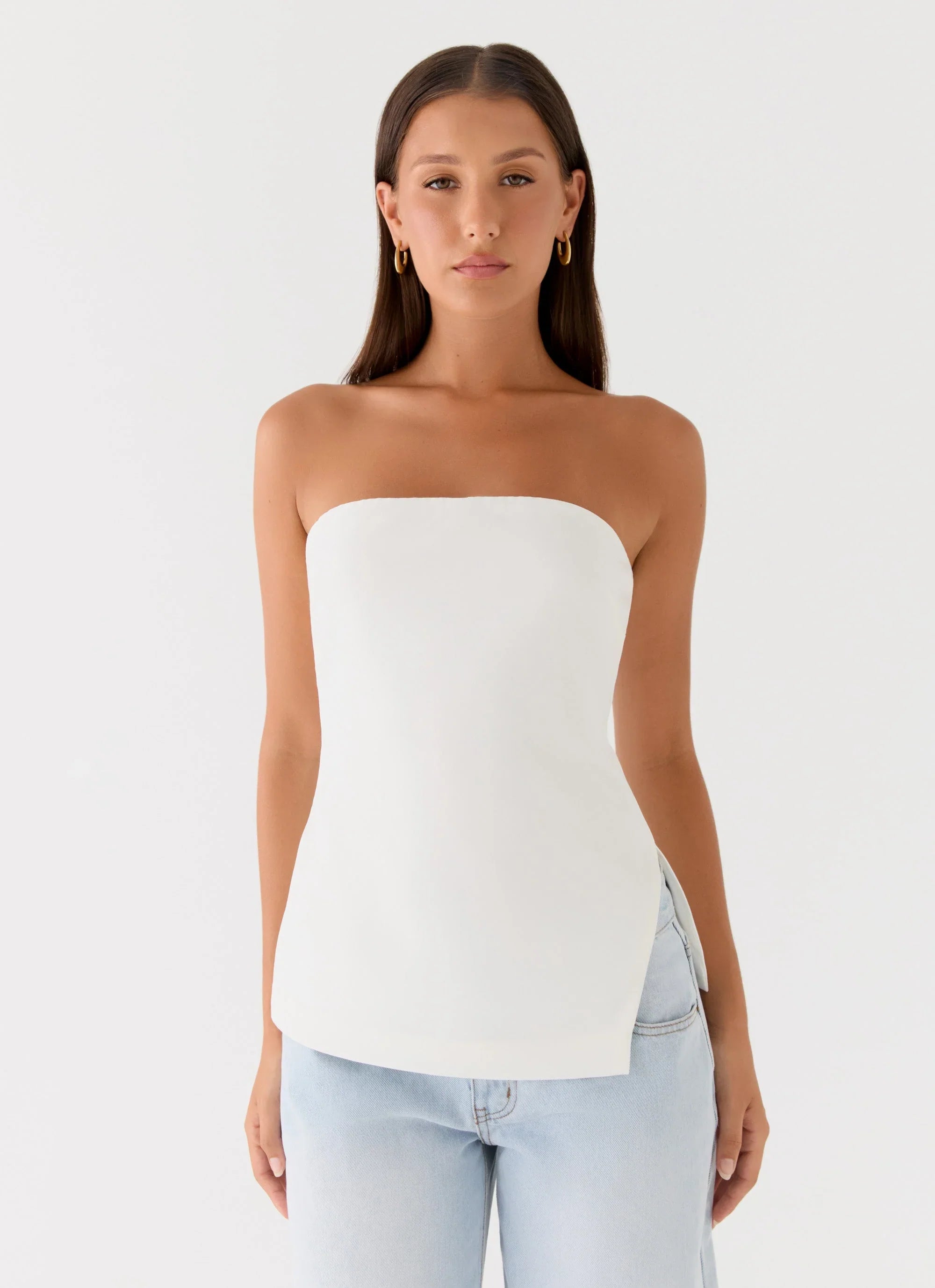 Midnight Glance Top White