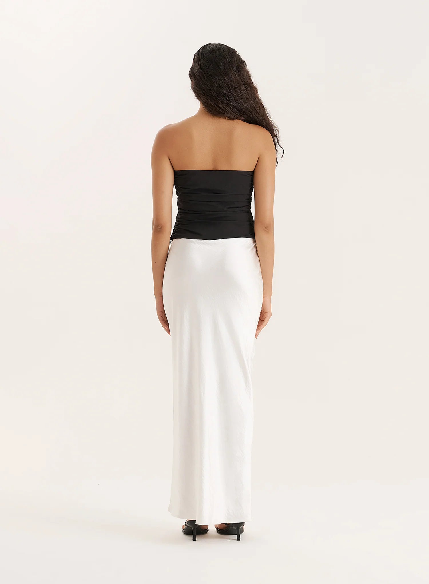Black Cut Out Gold Hardware Bandeau Top