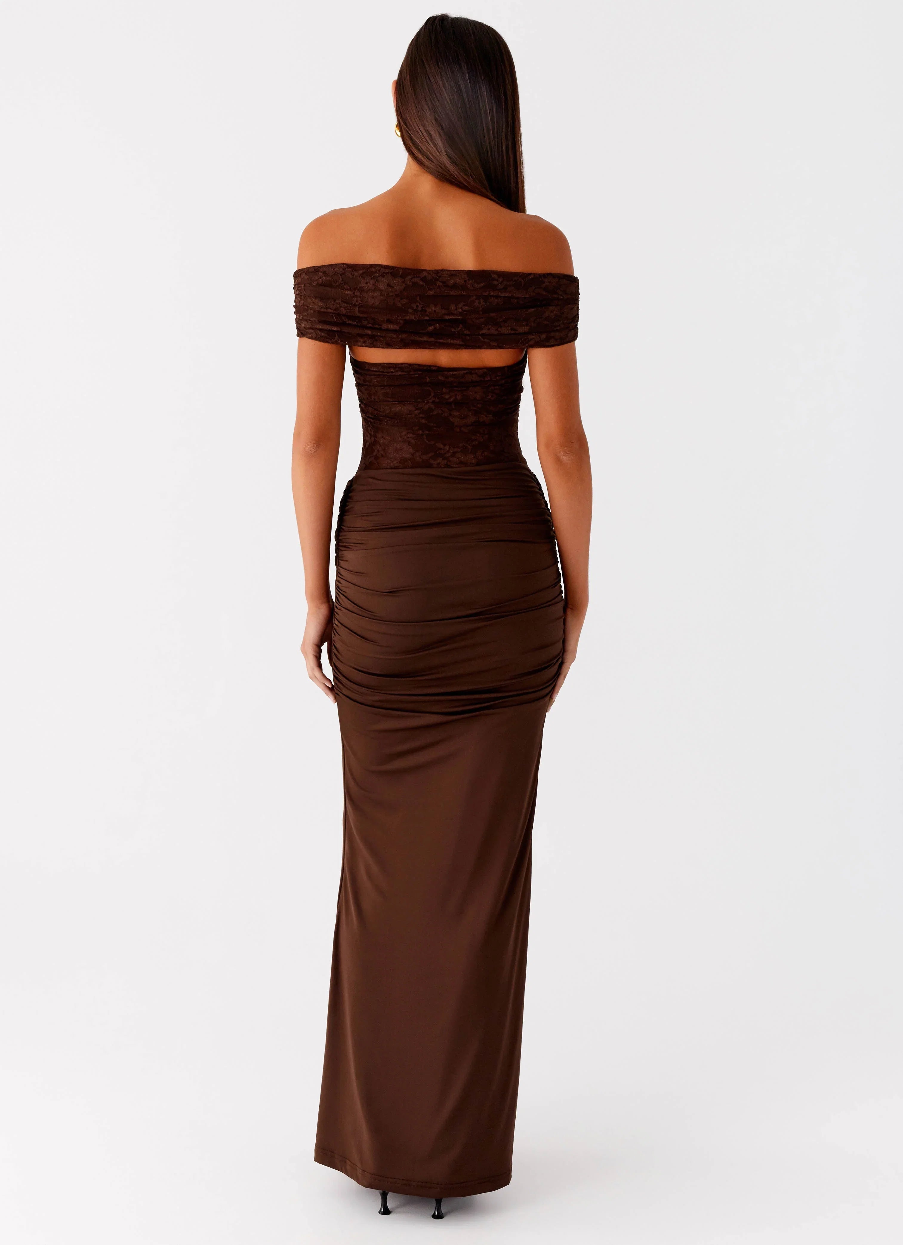 Either Way Maxi Dress Chocolate