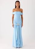 Vee Bardot Maxi Dress Blue