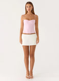 Tayana Corset Top Pink