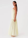 Eden Strapless Maxi Dress Yellow