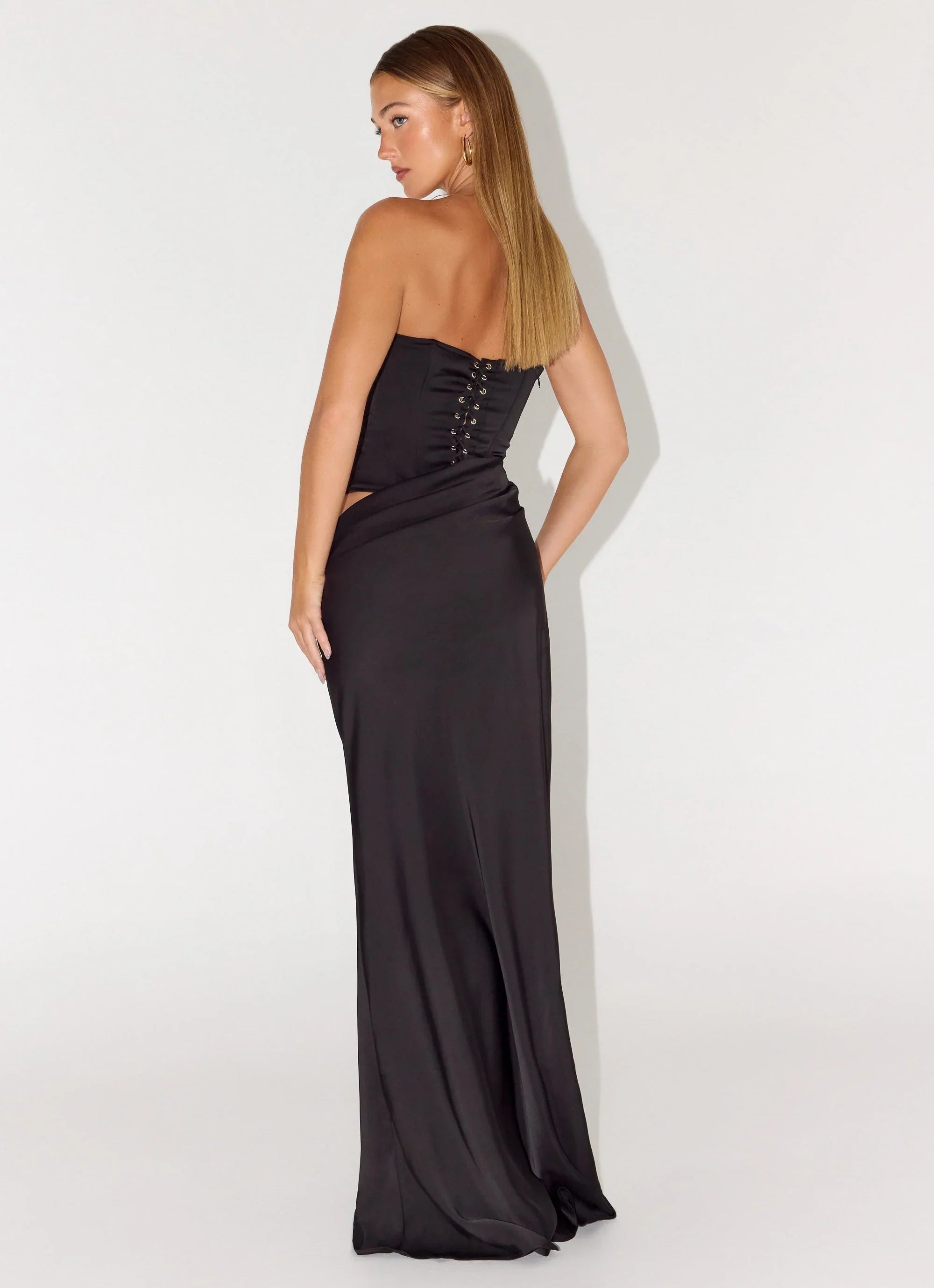 Emory Corset Maxi Dress Black