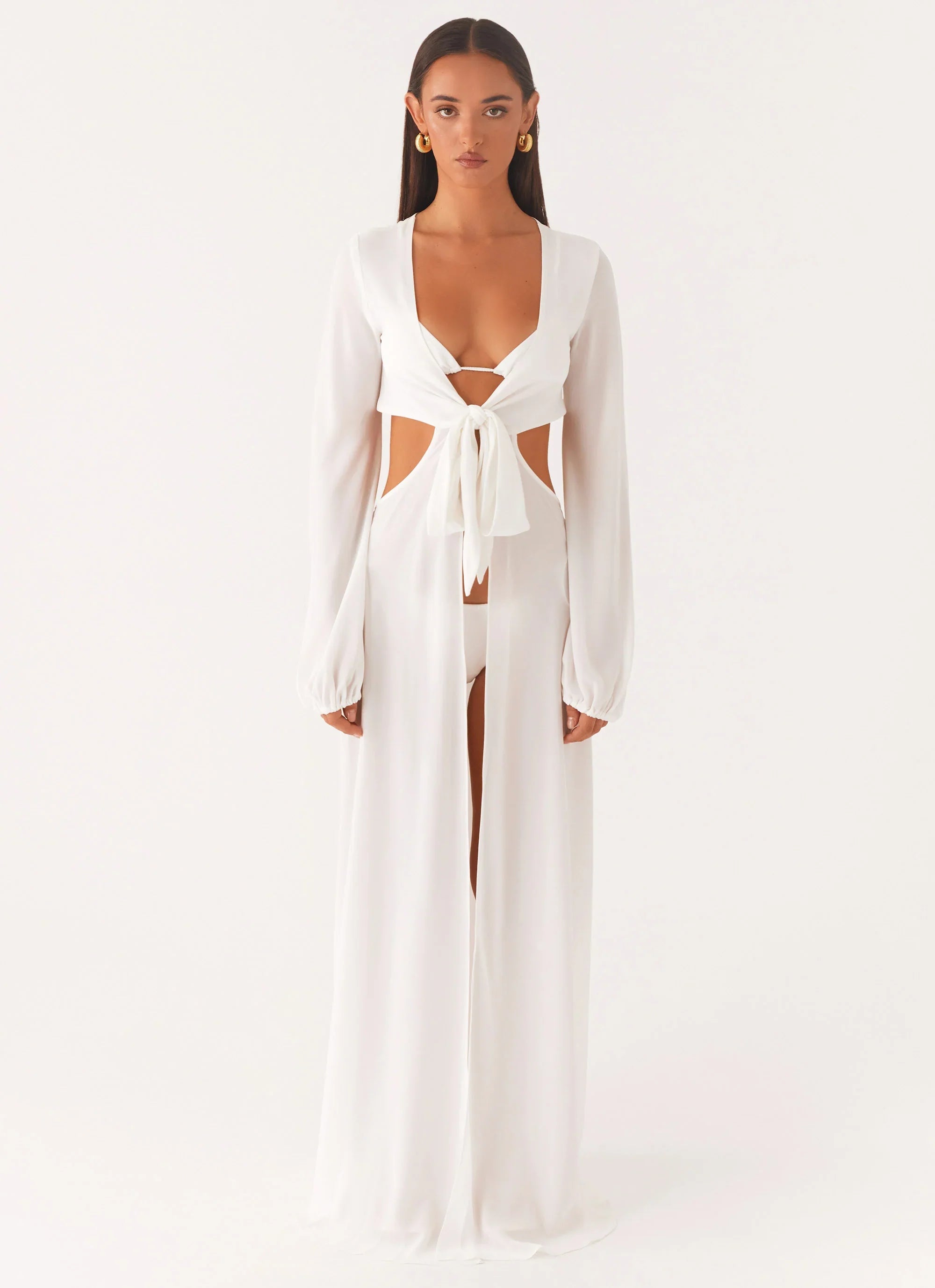 Coastal Maxi Dress White