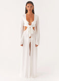 Coastal Maxi Dress White
