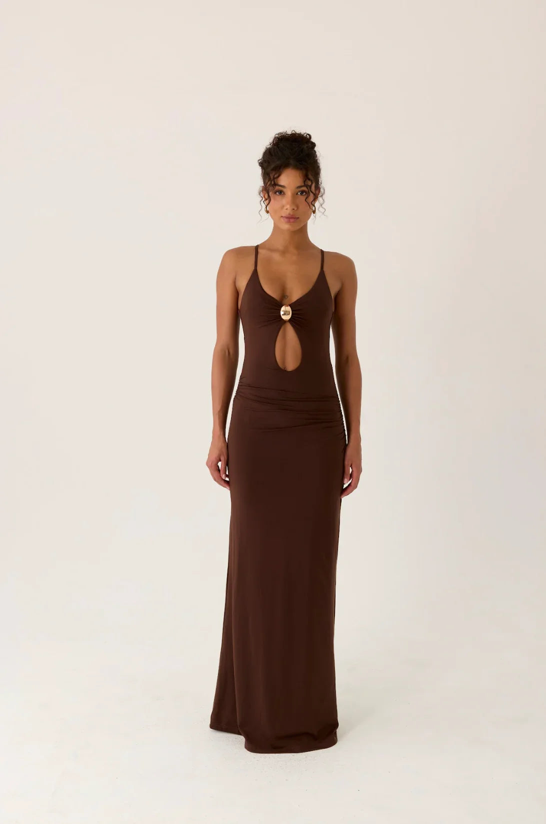 Inez Maxi Dress Chocolate
