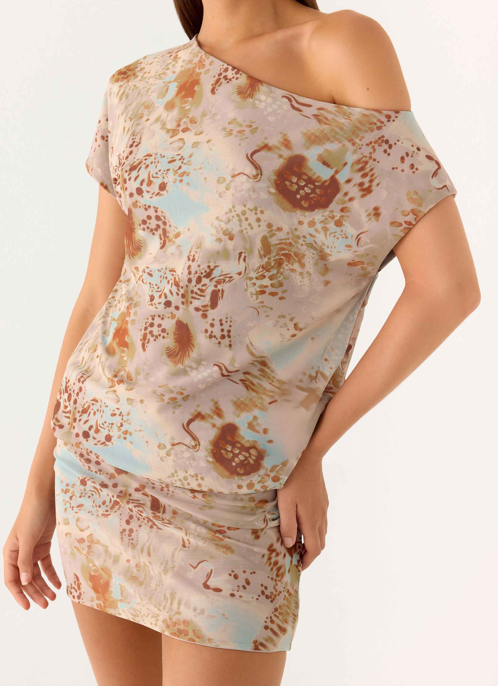 Cinema Mini Dress Desert Blur