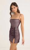 Mesh Bodycon Dress in Purple