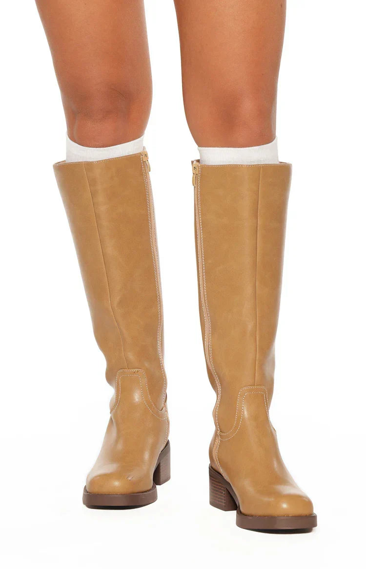Juniper Camel Mid Length Boots