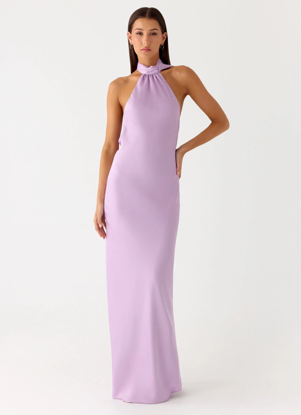 Keena Scarf Maxi Dress Lavender