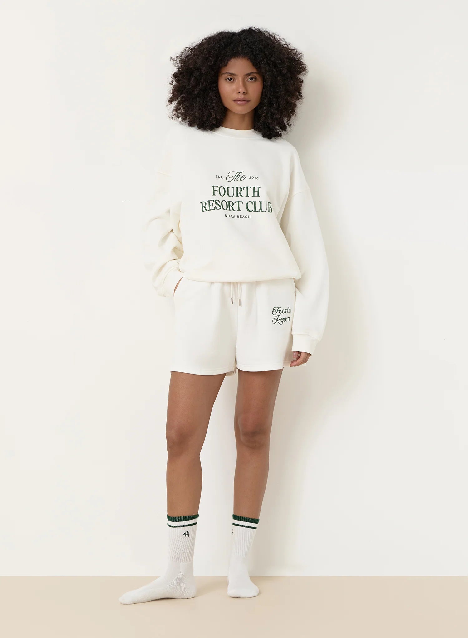 Cream Fourth Resort Club Oversized Sweatshirt