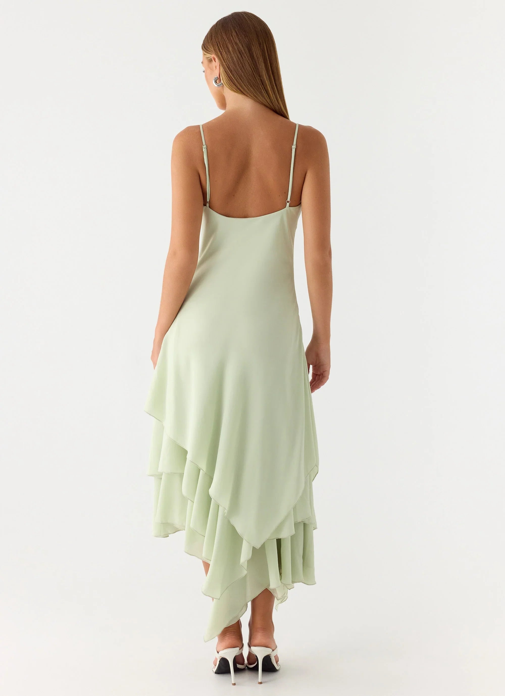 Trisette Midi Dress Lime