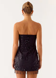 Wear My Kiss Mini Dress Black