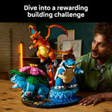 LEGO Pokémon Venusaur Charizard and Blastoise Building Set for Adults Ages 18 Collectible Pokémon Figures Gift Idea for Men Women 72153