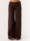 Hot as Ice Low Rise Pants Chocolate