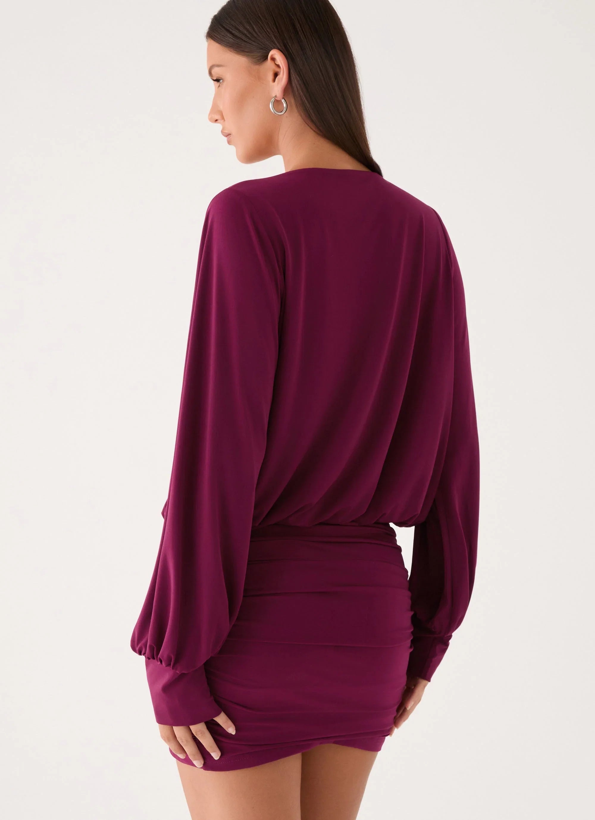 Ettah Long Sleeve Top Plum