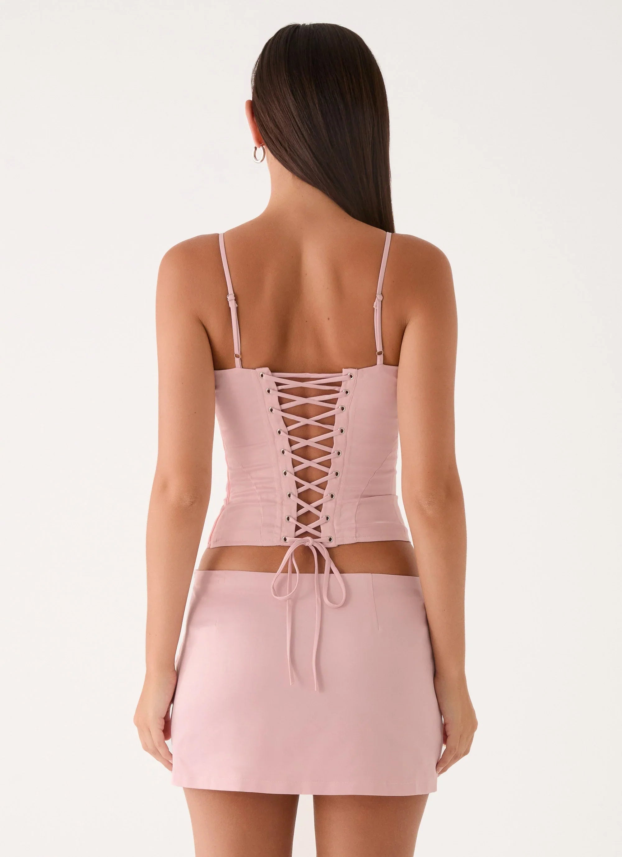 Ayella Low Rise Mini Skirt Pink