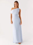 Lady Love Linen Maxi Dress Blue