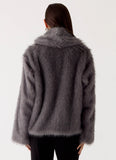 Katiana Faux Fur Jacket Grey