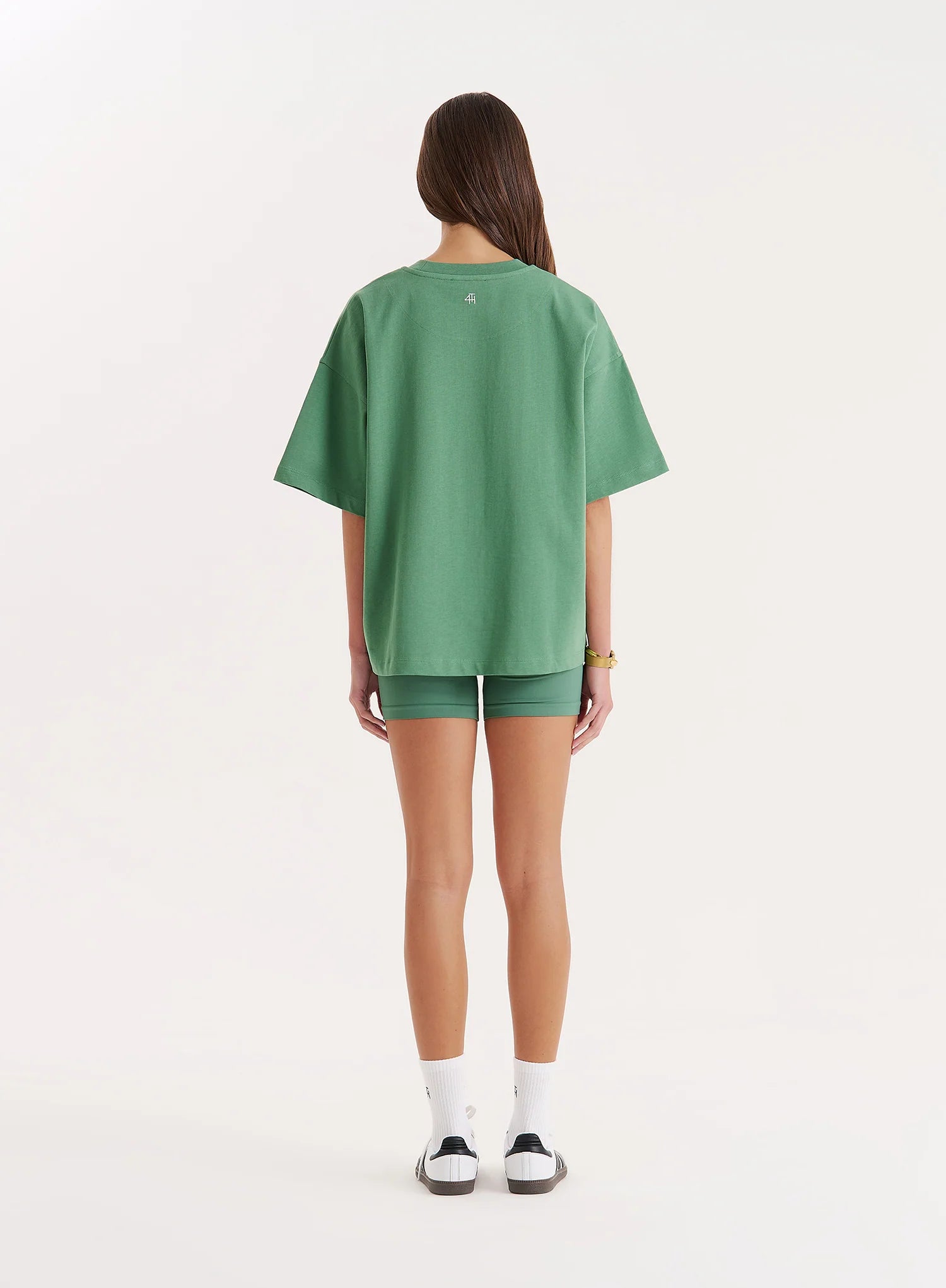 Green Coffee Club Slogan Oversized T shirt