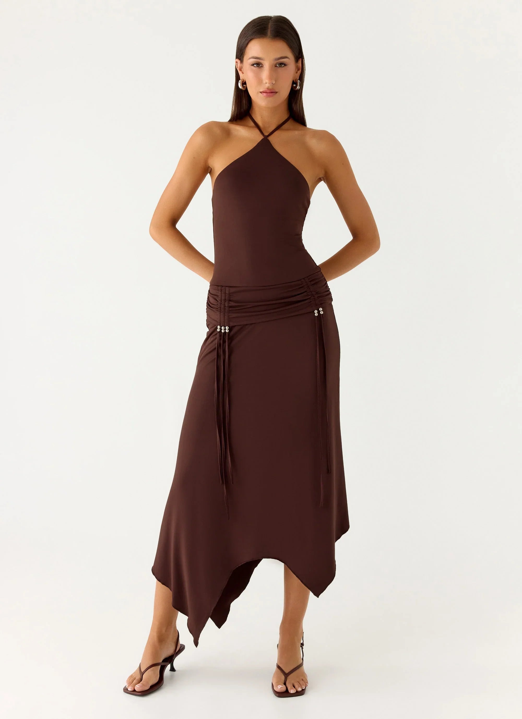 Becerra Midi Dress Cool Chocolate