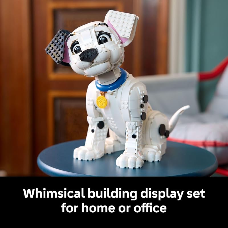 LEGO Disney 101 Dalmatians Puppy Building Set for Adults Collectible DIY Kit for Movie Fans 18 Build Patch Penny Rolly or a Custom Pup Gift Idea for Dog Lovers and Craft Enthusiasts 43269