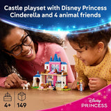 LEGO Disney Princess Cinderella Animal Friends Castle 43283 Building Toys for Girls Boys Ages 4 Castle Toy W Cinderella Figure Pretend Play 149 pieces Gift for Birthdays