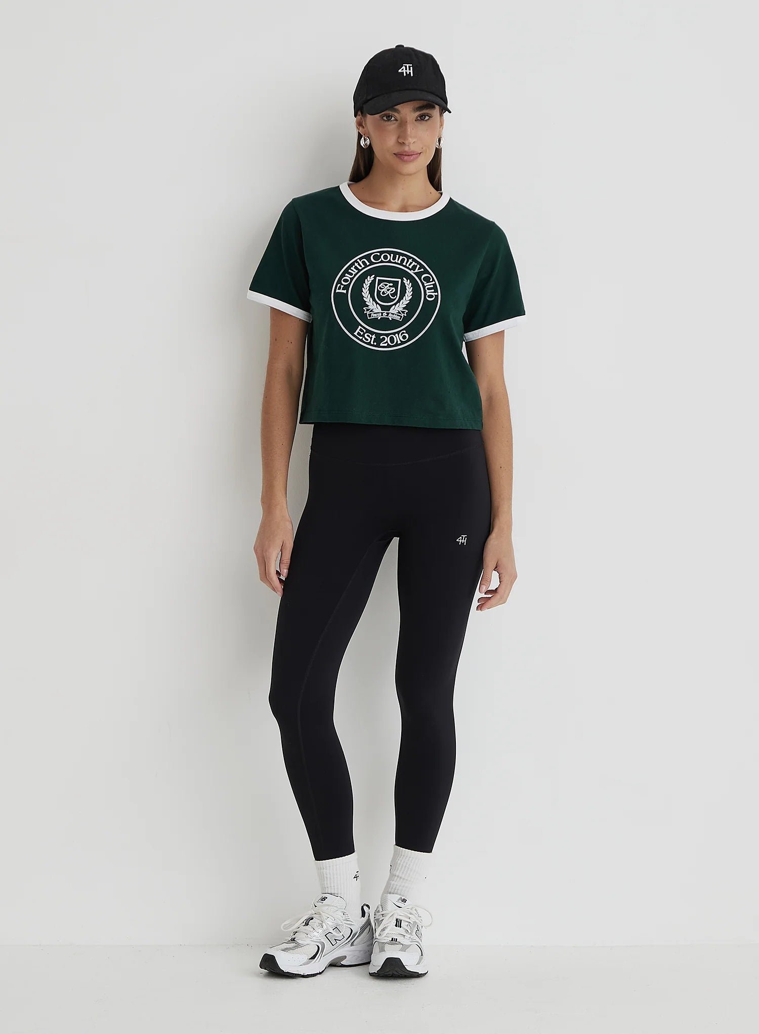Green Fourth Country Club Cropped T Shirt