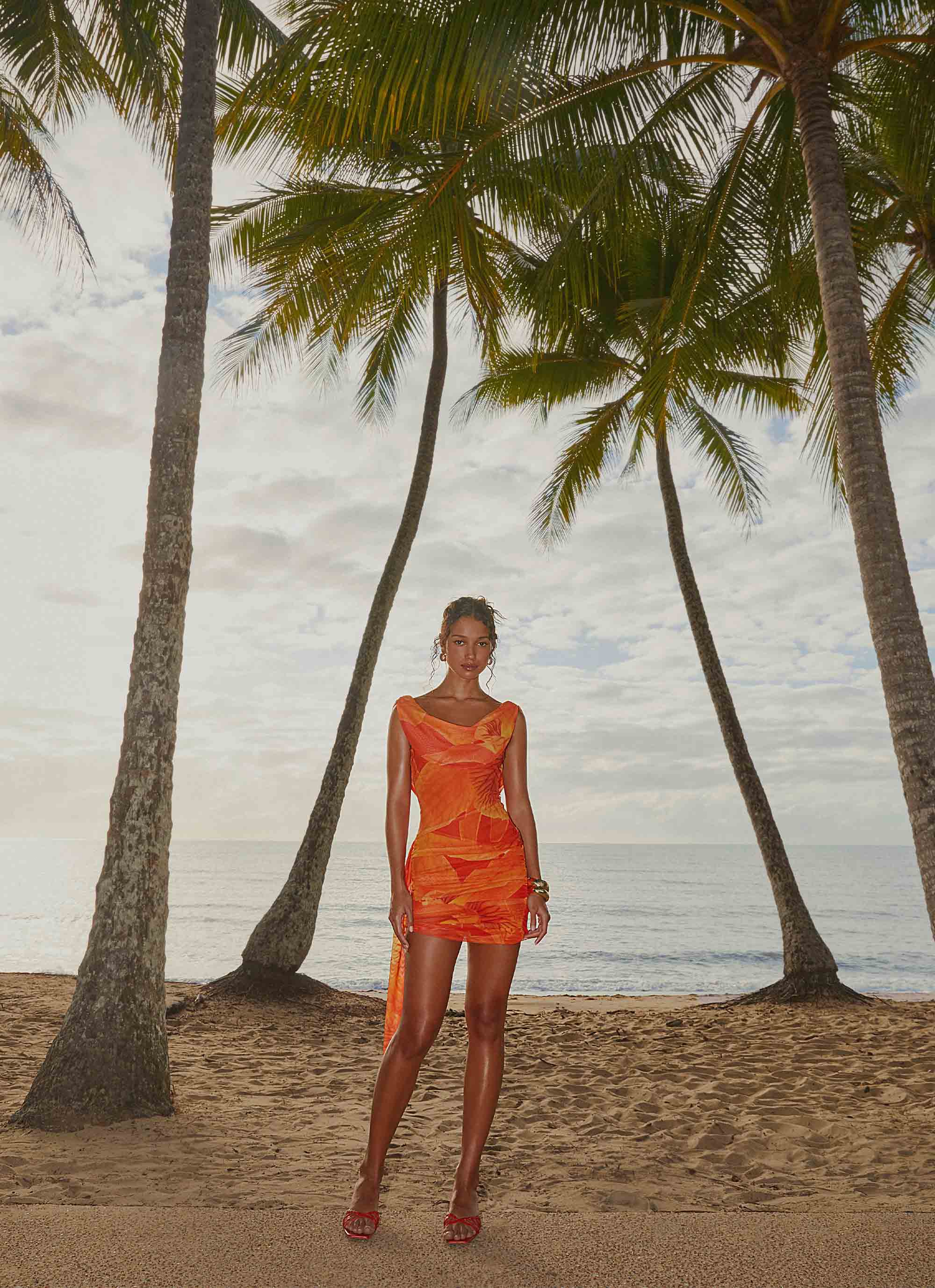 Good Fortune Mini Dress Serene Orange