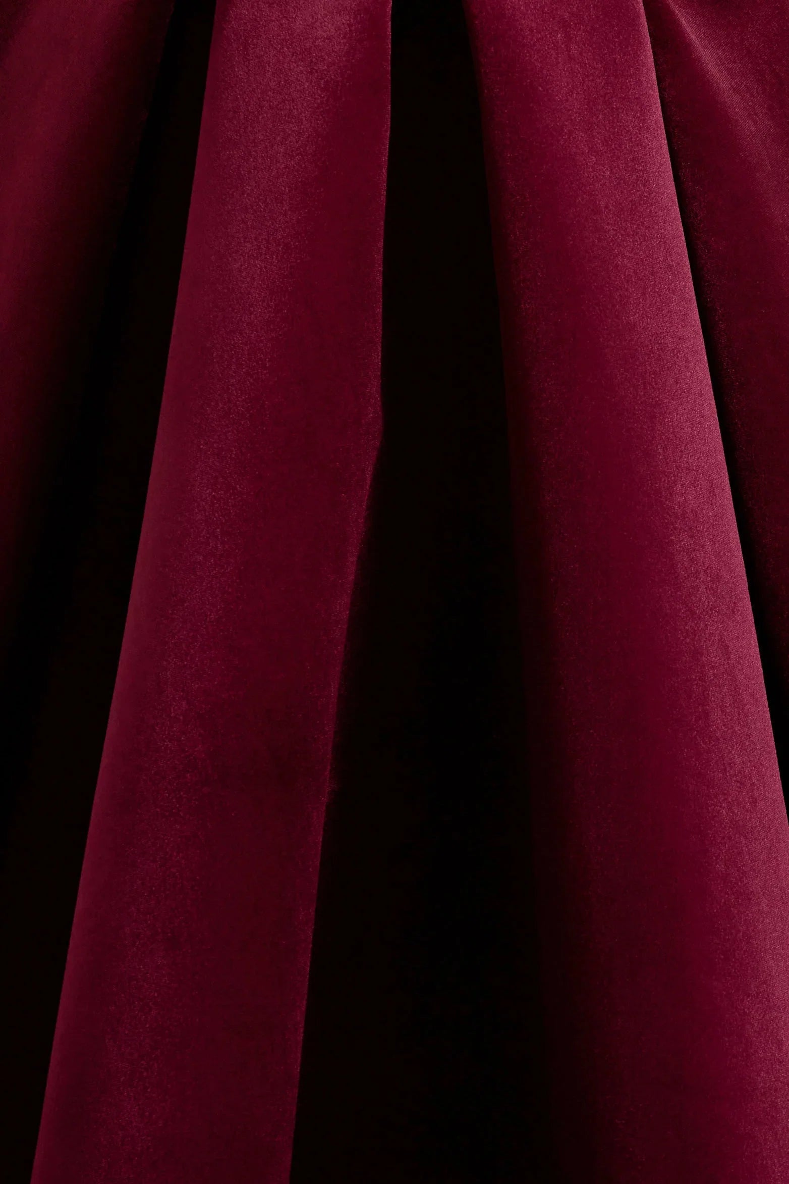 Francisca Berry Velvet Strappy Volume Hem Midi Dress