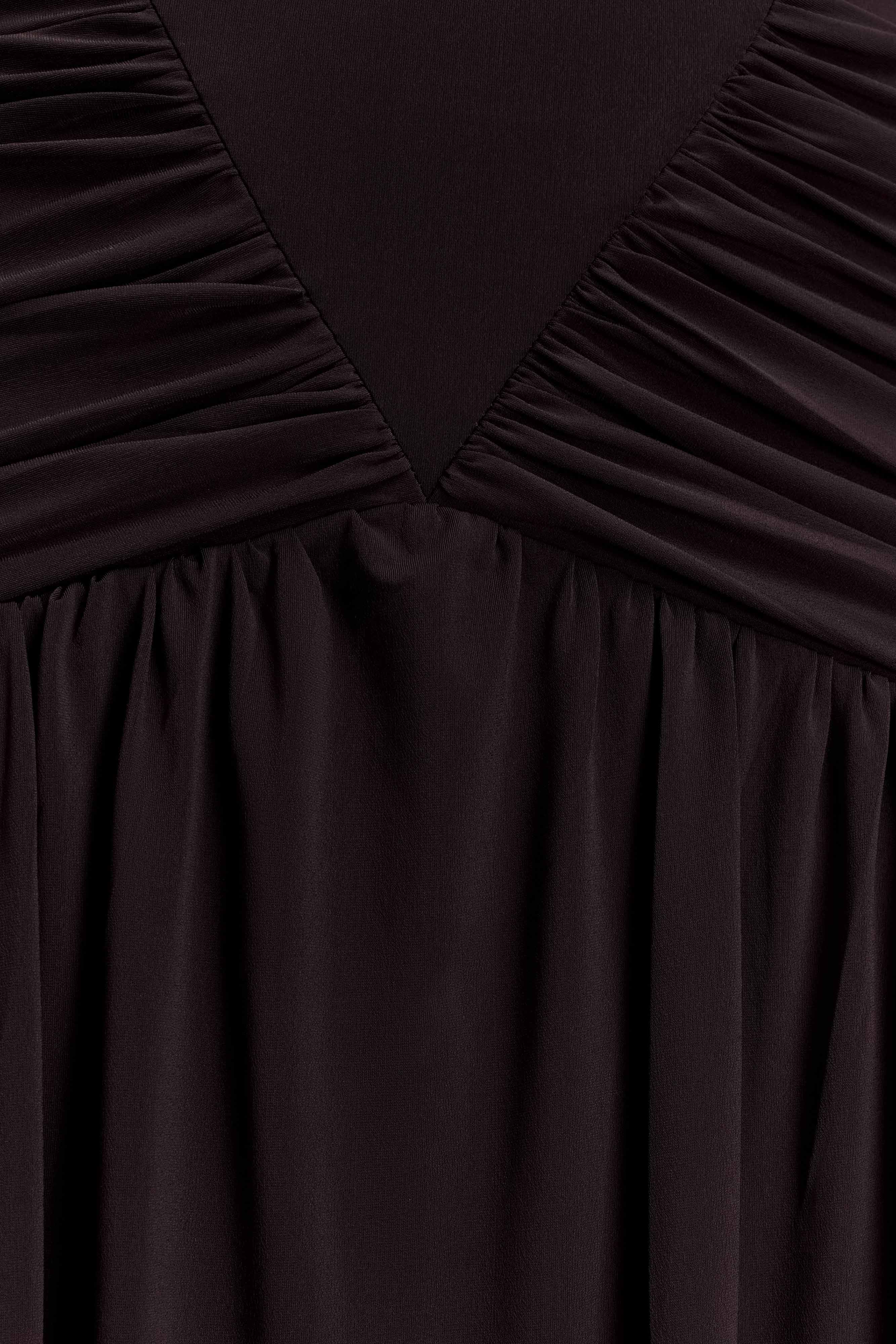 Emory Jersey Cape Maxi Dress Chocolate