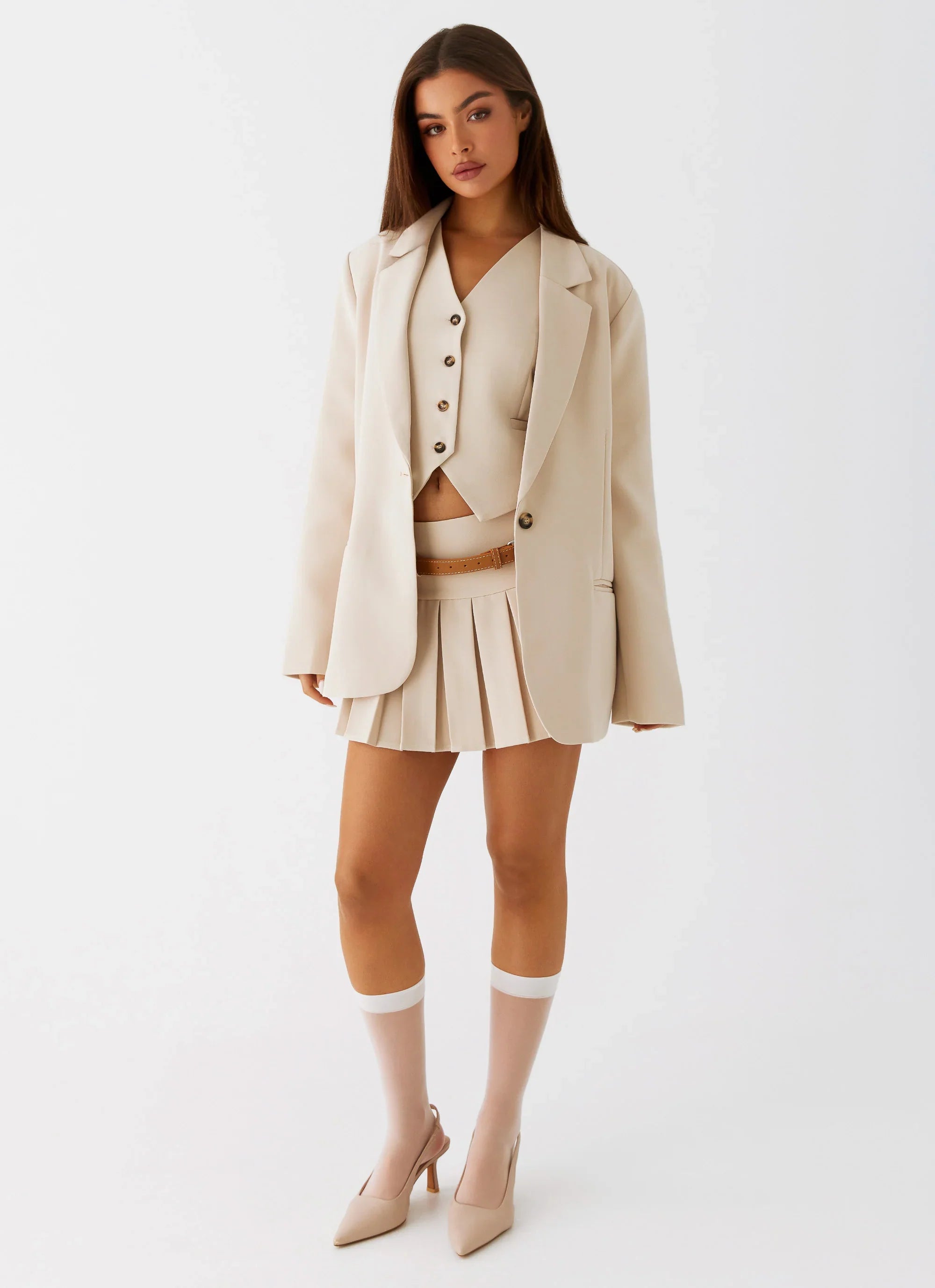Stealth Mode Blazer Beige
