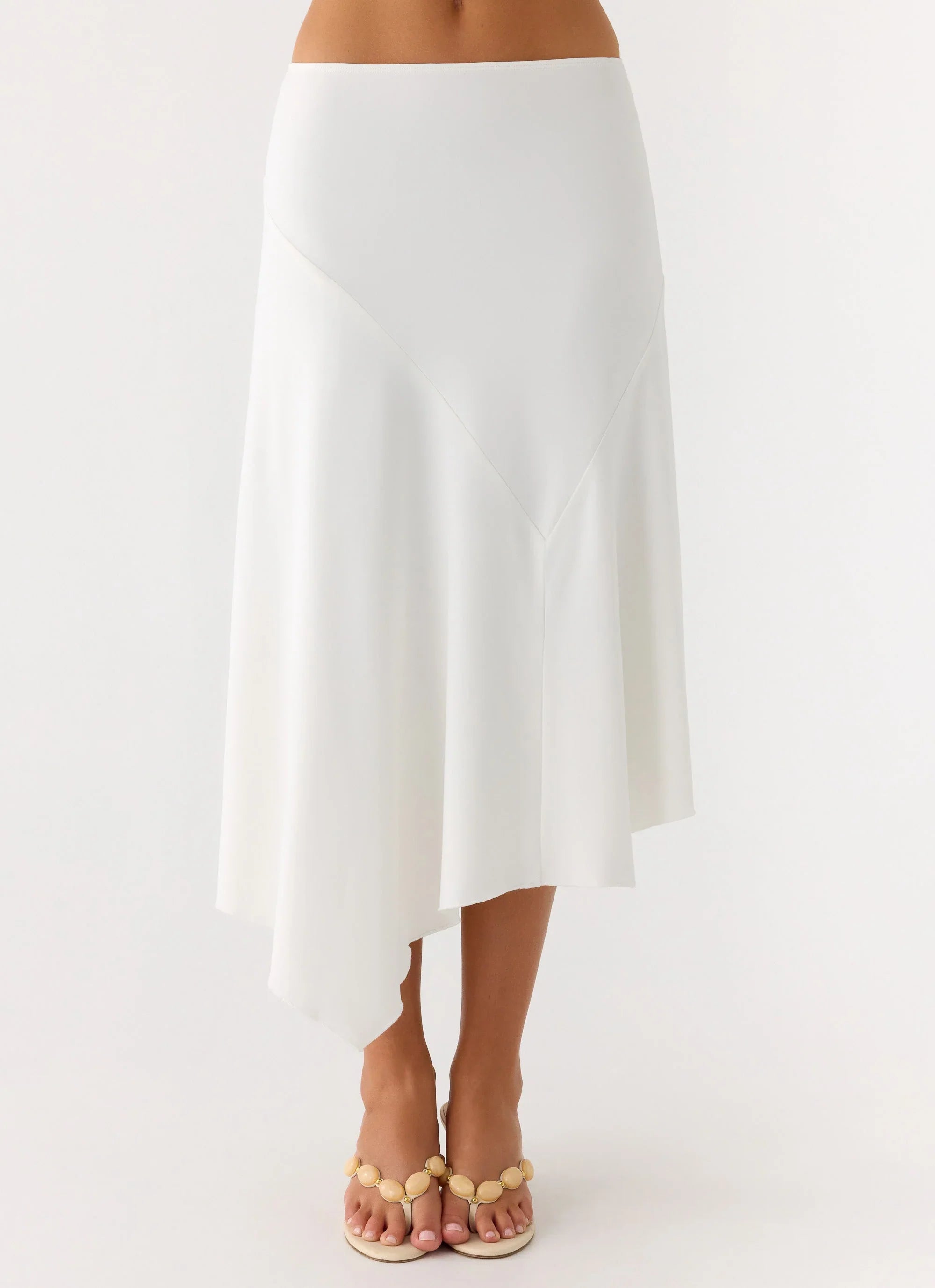 Ignite It Midi Skirt White