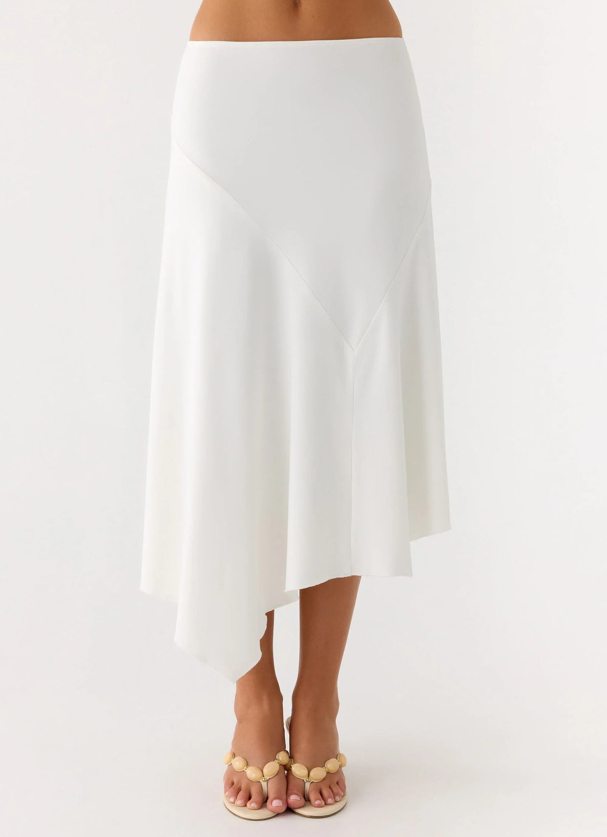 Ignite It Midi Skirt White