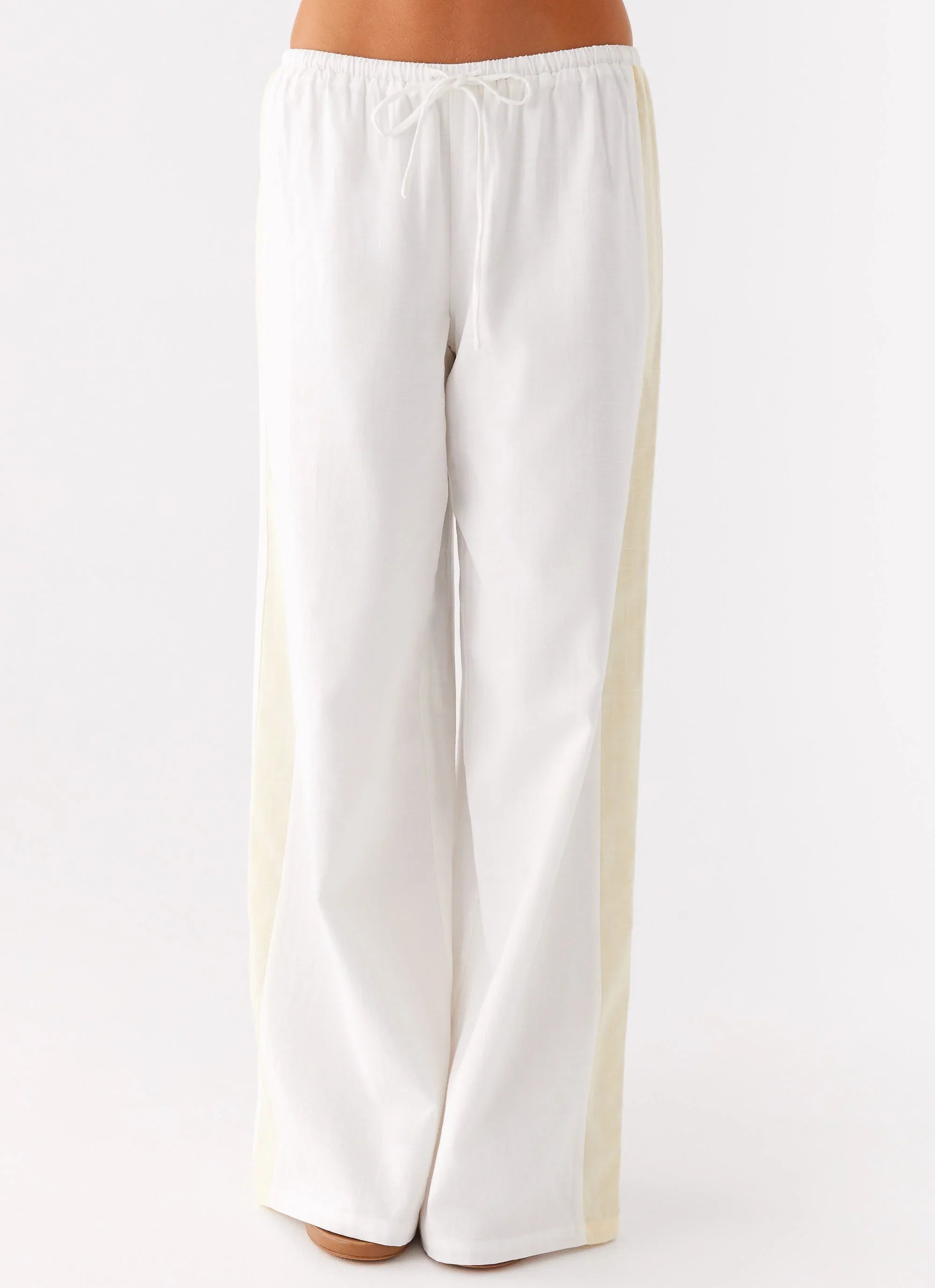 Oska Drawstring Pants White