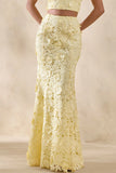 Esmara Lemon Lace Maxi Skirt