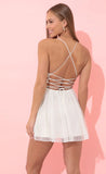 Mesh A Line Dress in Ivory