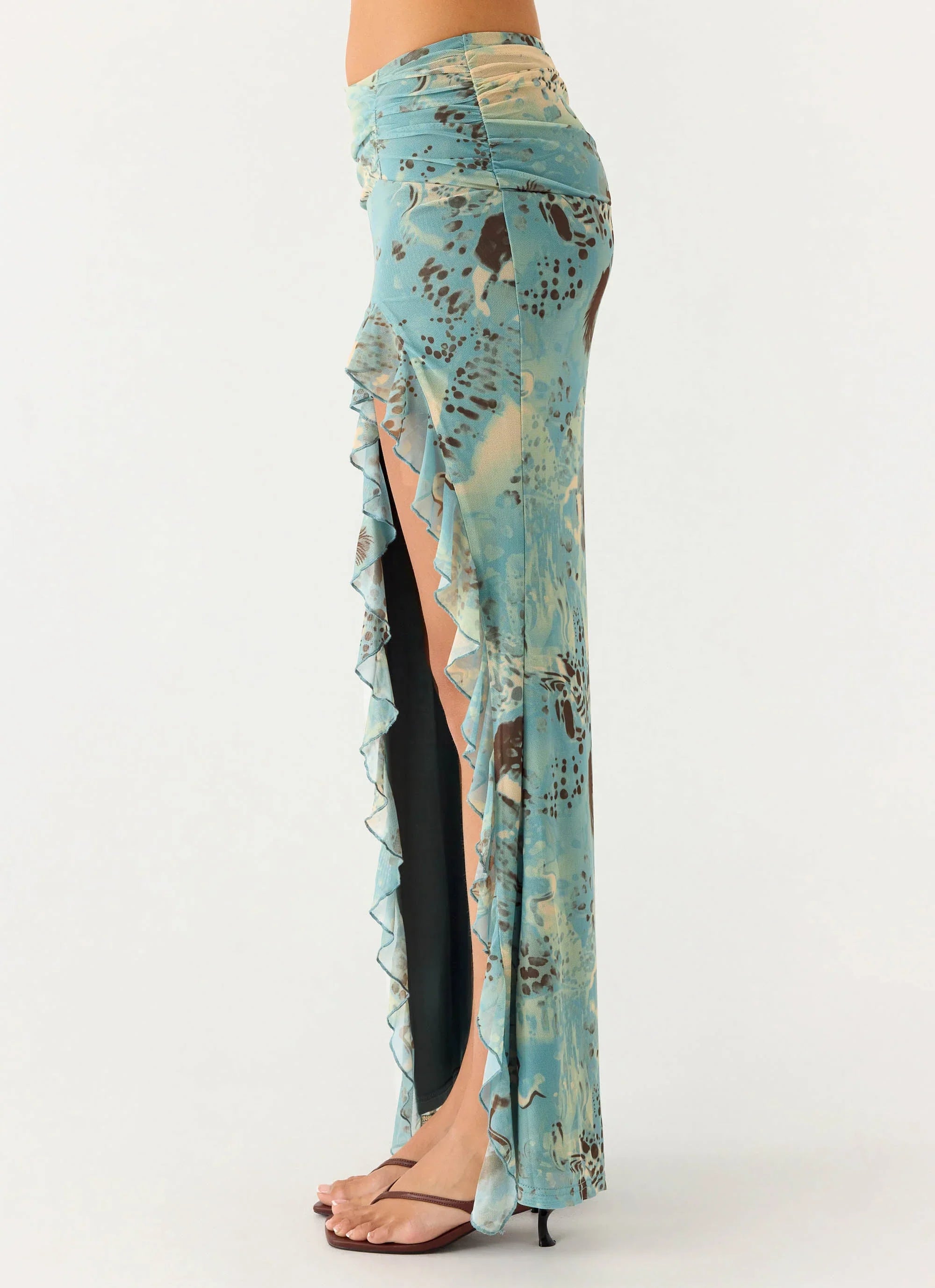 Lloyd Maxi Skirt Aqua Blur