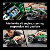LEGO Technic Aston Martin Aramco AMR25 F1 Car Juego de construcción para adultos mayores de 18 años Kit de modelo de automóvil con características detalladas Decoración de dormitorio o