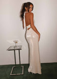 Whisked Away Halterneck Maxi Dress White