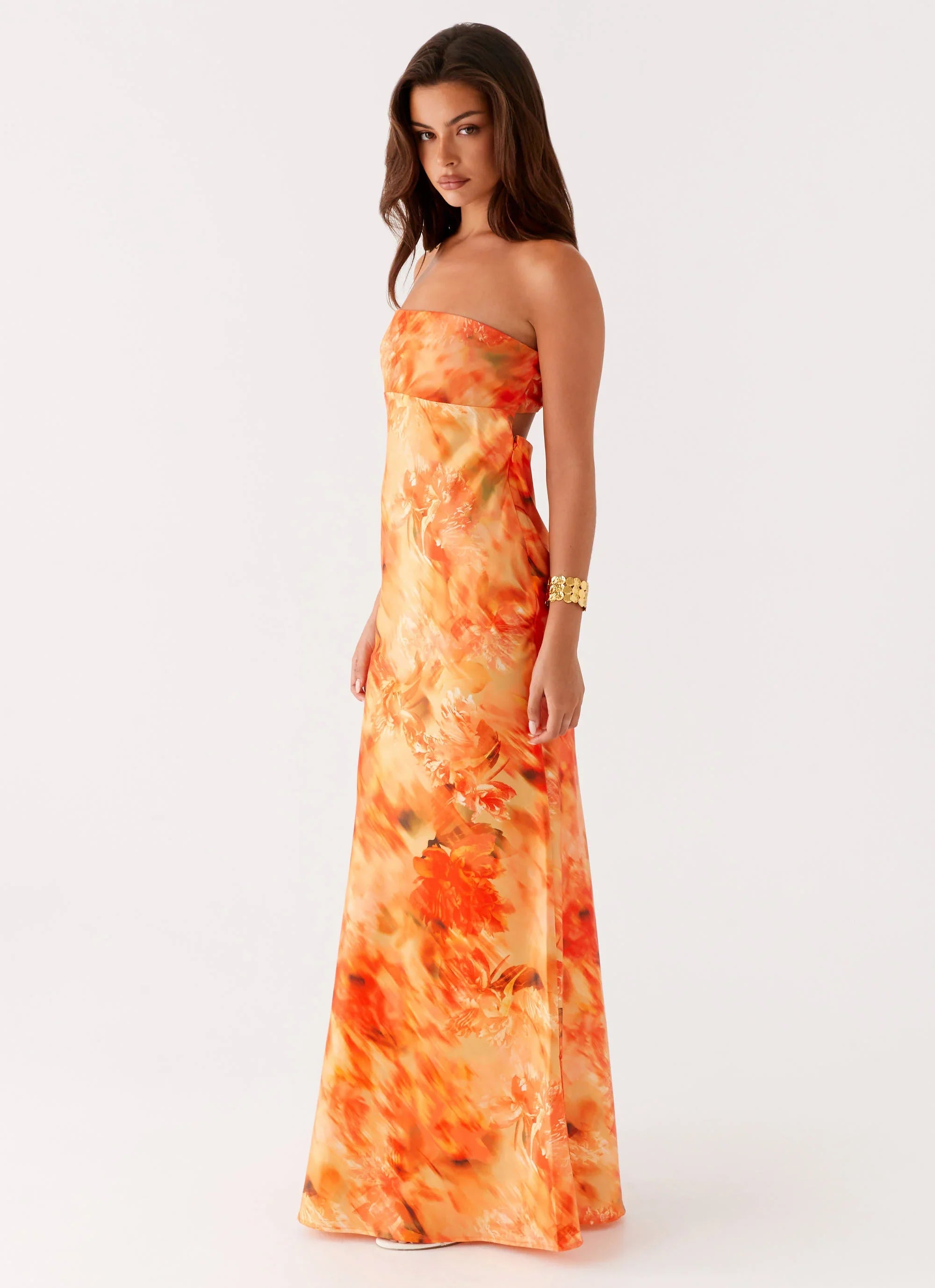 Carmen Maxi Dress Sunset Floral