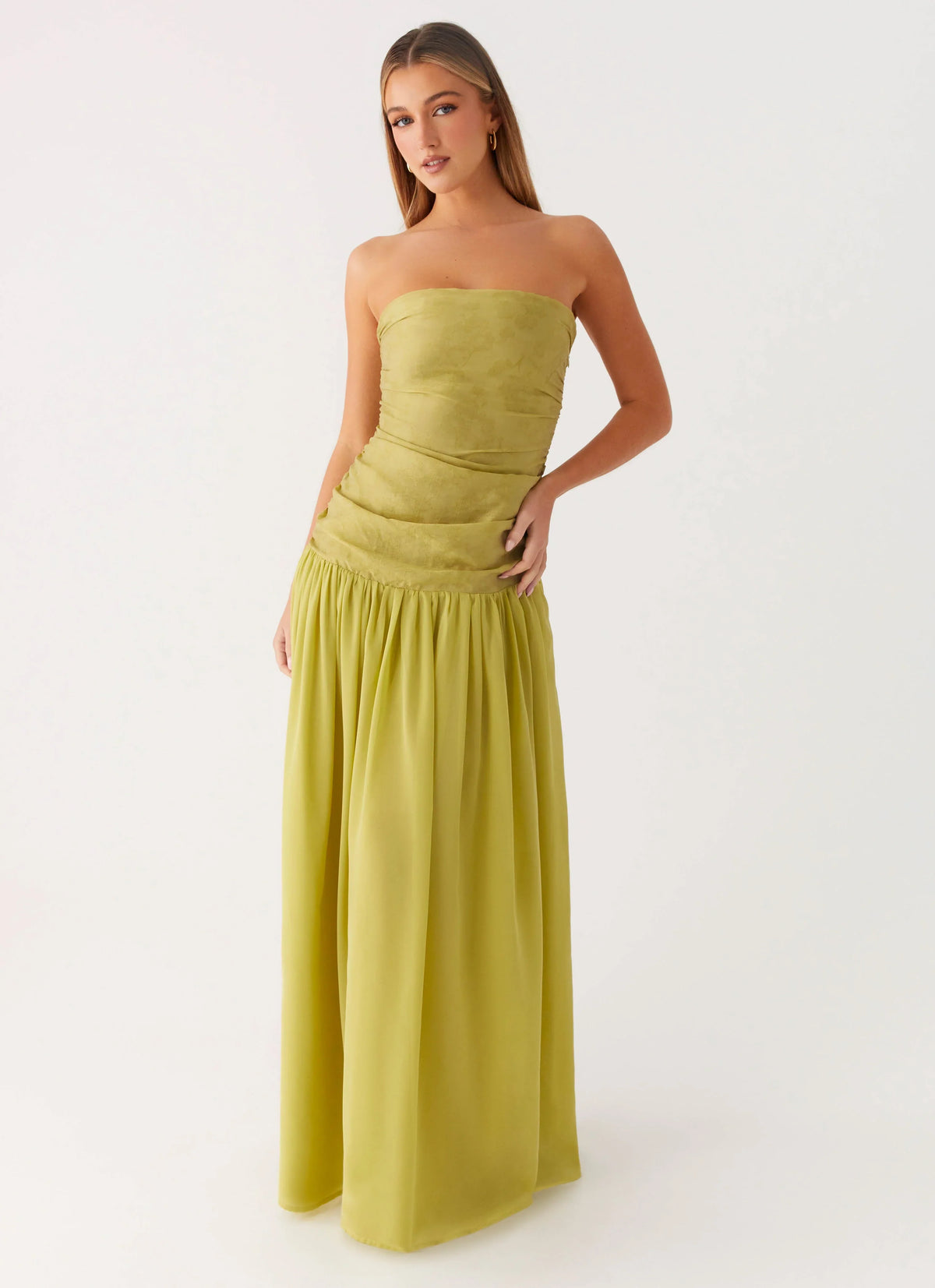 Dreamer Maxi Dress Lime Zest