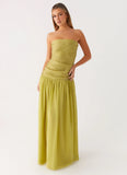 Dreamer Maxi Dress Lime Zest