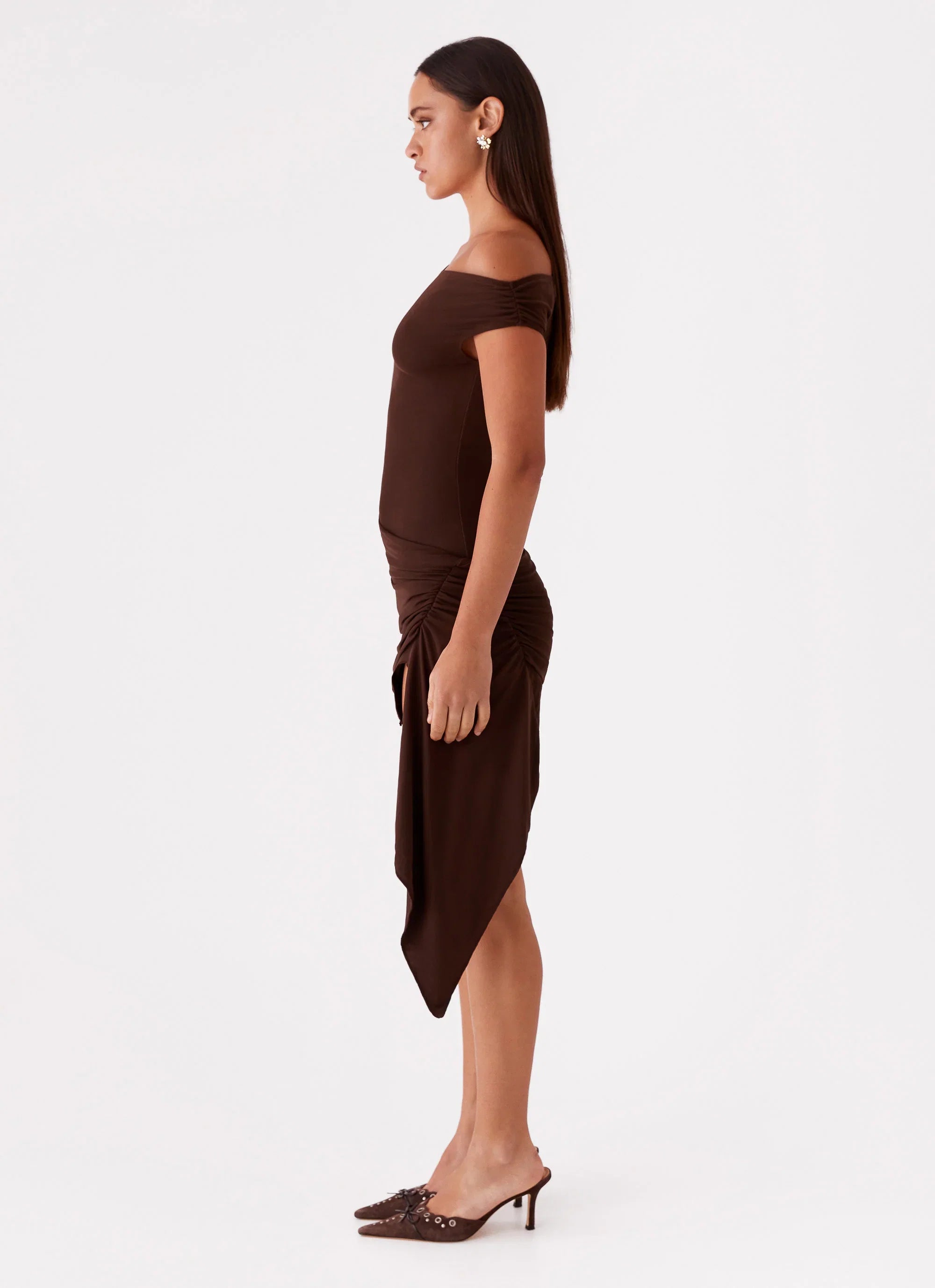 Shauna Mini Dress Chocolate
