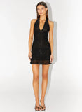 Odrella Sequin Mini Dress Black